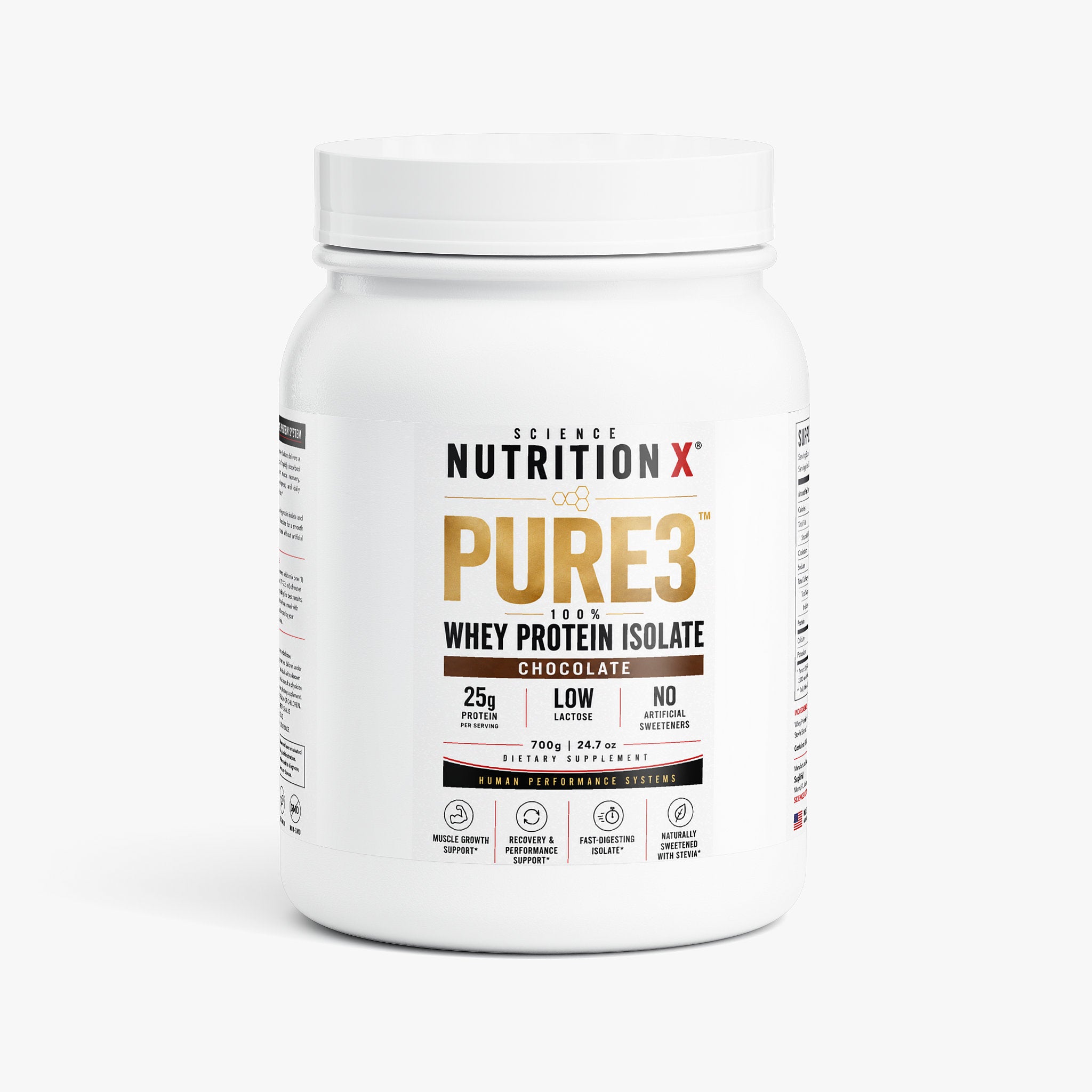 Pure3 100% Whey Protein Isolate (Chocolate)
